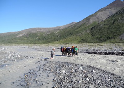 The "Stack" crossing a river in Alaska